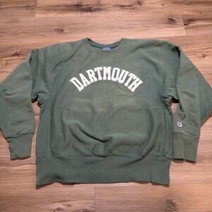 Vintage Late 90s Champion Men XL Reverse Weave Arched Dartmouth College Crewneck